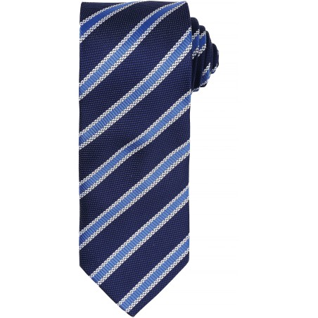 Corbata Waffle a rayas