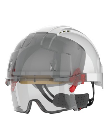 EVO® VISTAlens™ safety helmet, micro-visor, ventilated,...