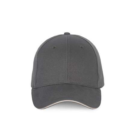 Cap with contrasting sandwich peak - 6 panels