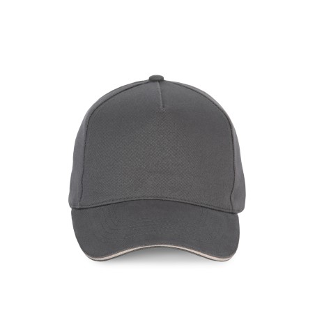 5 panels cotton sandwich cap