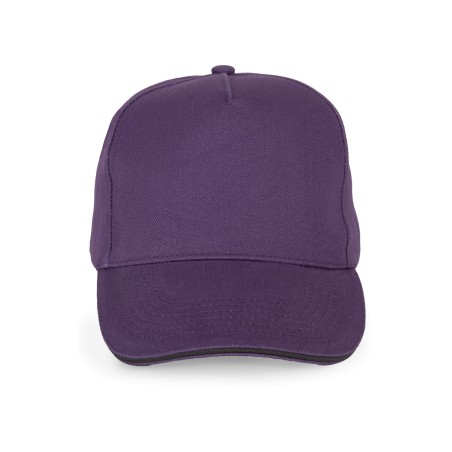 5 panels cotton sandwich cap