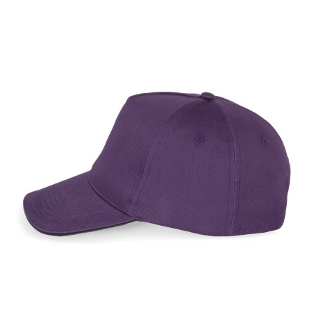 5 panels cotton sandwich cap