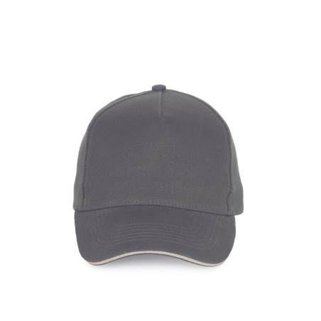 5 panels cotton sandwich cap