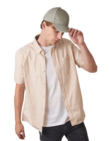 Gorra algodón orgánico con sándwich contrastado - 6 paneles