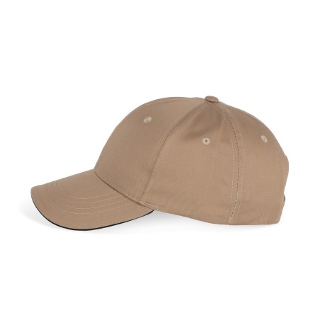 Gorra sandwich contrastado 6 paneles