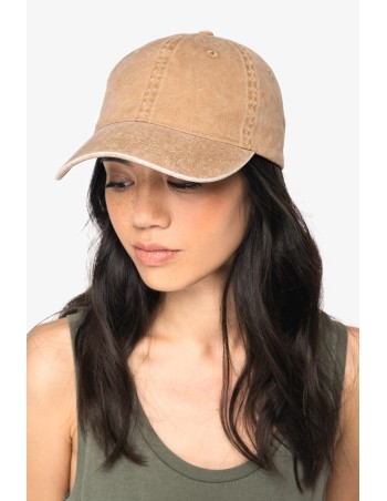 Eco-friendly unisex washed effect cap