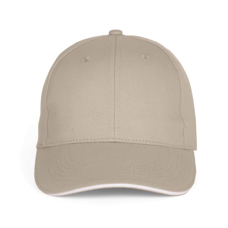 Baseball 6-panel cap with sandwich peak