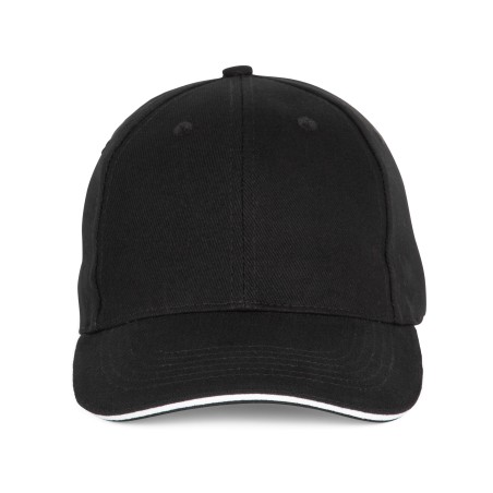 Baseball 6-panel cap with sandwich peak