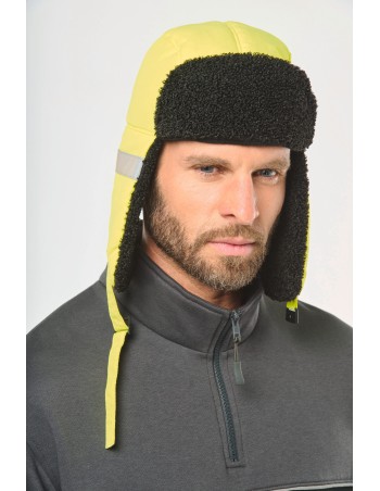 Padded cap with ear flaps