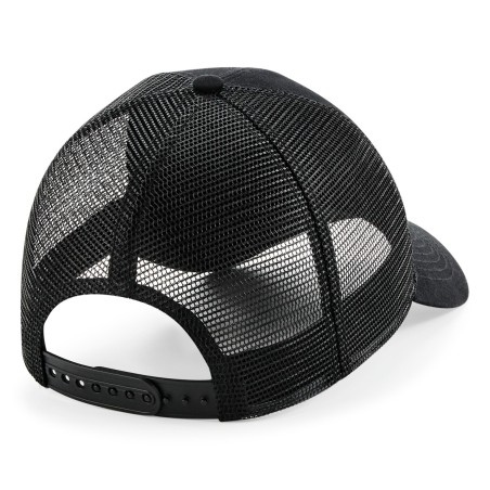 Mesh Cap with Size Adjuster at the Back with Removable Patch