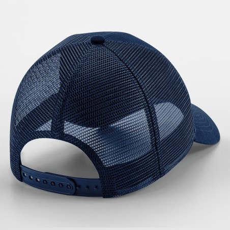 Mesh Cap with Size Adjuster at the Back with Removable Patch