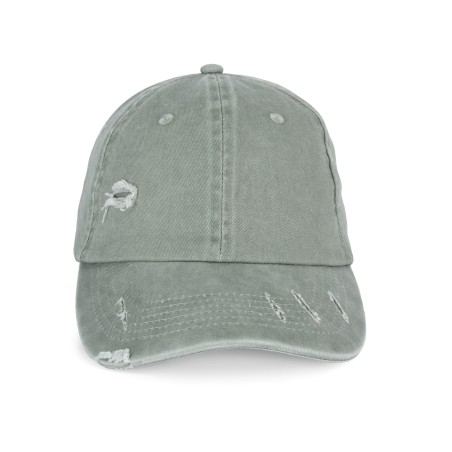 Eco-friendly unisex ripped effect cap
