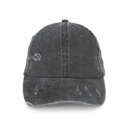 Eco-friendly unisex ripped effect cap