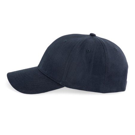 6 panel cap in organic cotton