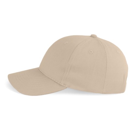6 panel cap in organic cotton