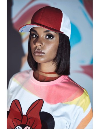 Two-tone mesh cap