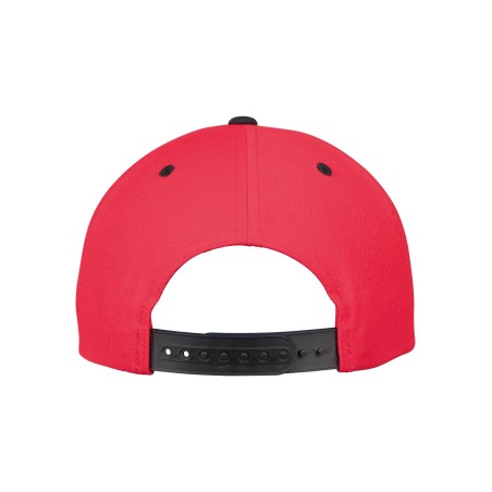 Classic two-tone snapback cap