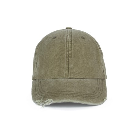 Destroyed washed cap
