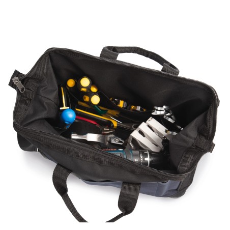 Tool bag with plastic base