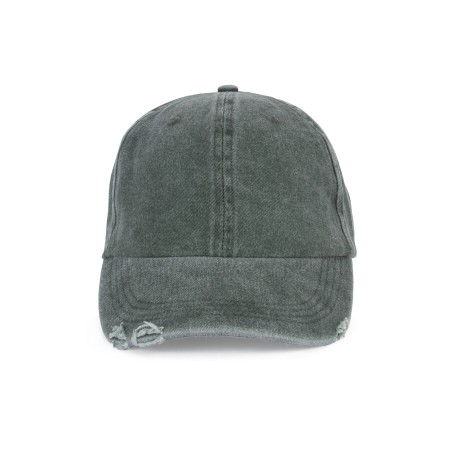 Destroyed washed cap