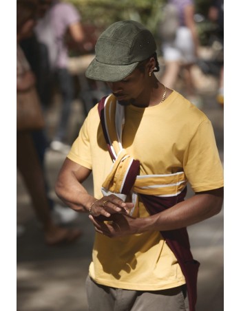 5-panel velour camper cap