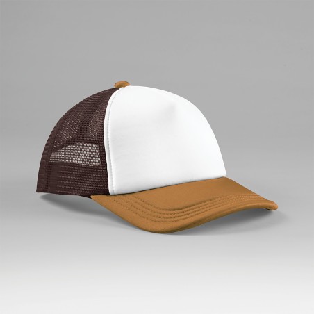 Multicolour 5-panel trucker cap