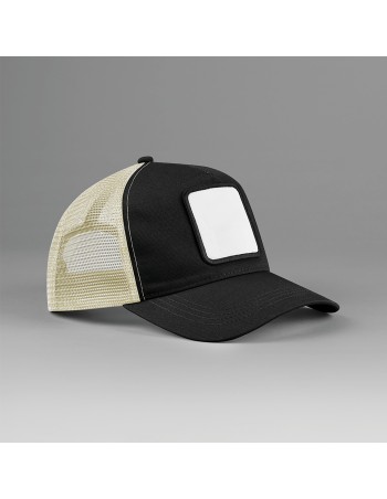 5-panel trucker cap with square patch 2