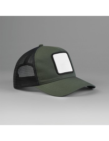 5-panel trucker cap with square patch 2