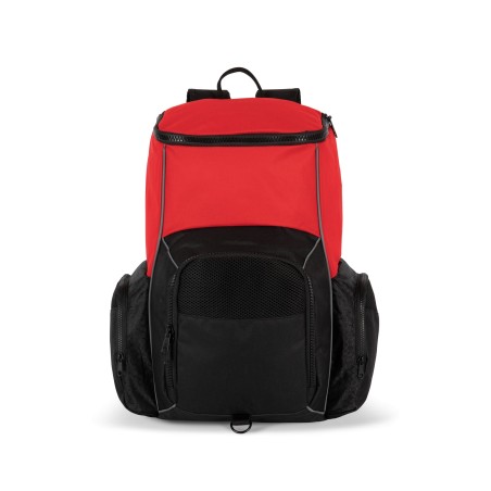 Recycled sports backpack with object holder