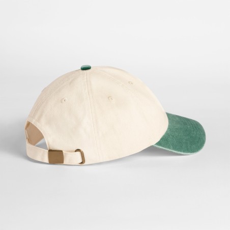 Compact vintage cap with contrast peak
