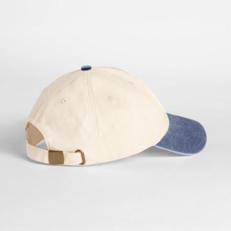 Compact vintage cap with contrast peak