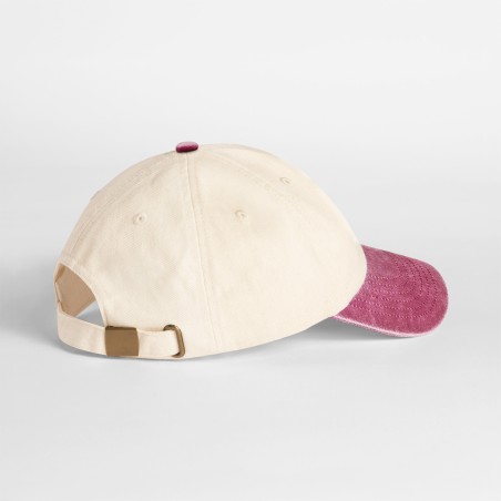 Compact vintage cap with contrast peak