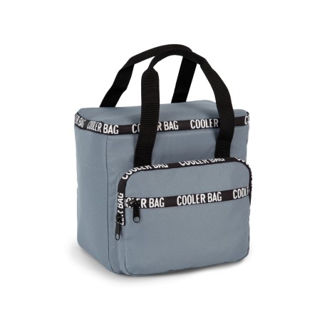 Recycled cooler bag with front pocket