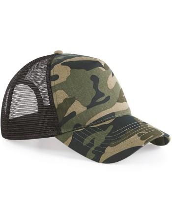 Camo Snapback Trucker Cap