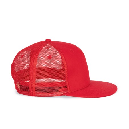 Trucker flat peak cap - 6 panels