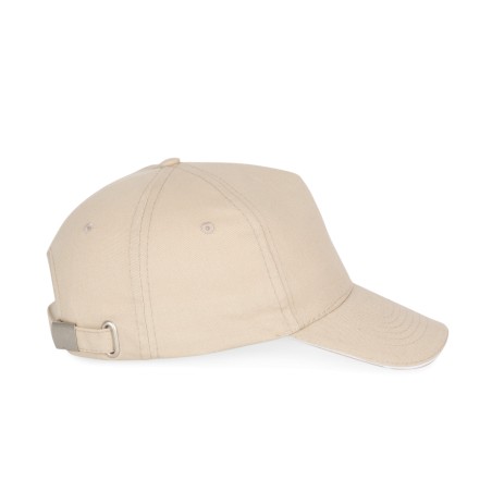 Gorra con sandwich contrastado 5 paneles