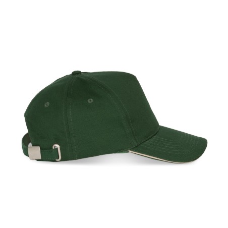 Gorra con sandwich contrastado 5 paneles