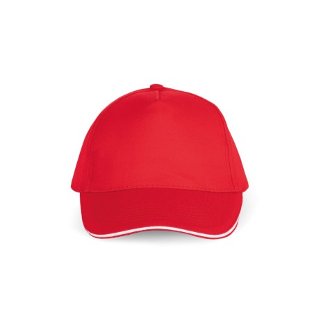 Gorra con sandwich contrastado 5 paneles