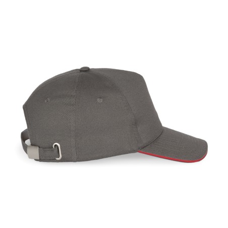 Gorra con sandwich contrastado 5 paneles
