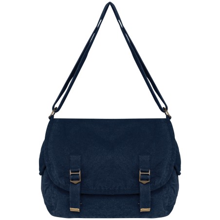 Bolsa con solapa ecorresponsable efecto lavado