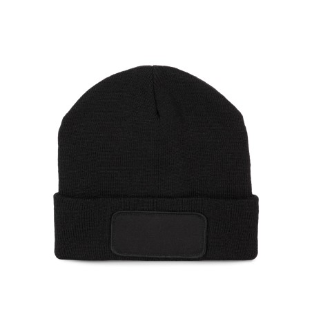 Recycled beanie with patch and Thinsulate™  lining