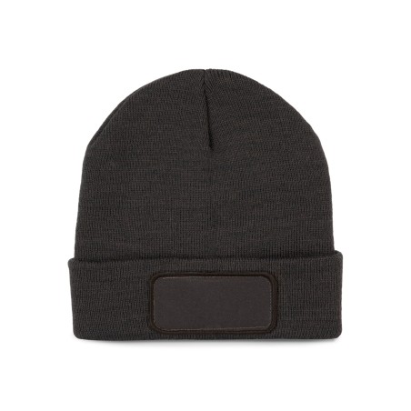 Gorro reciclado con parche y forro Thinsulate™