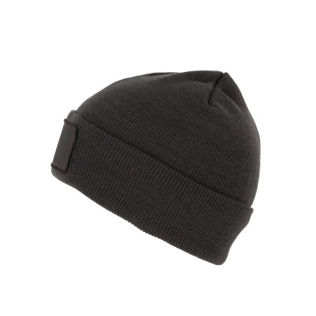 Gorro reciclado con parche y forro Thinsulate™