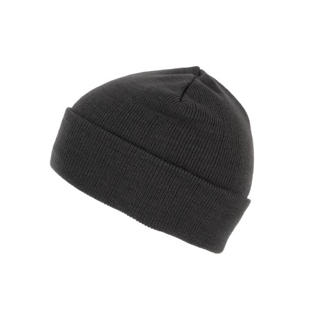 Gorro punto reciclado con dobladillo