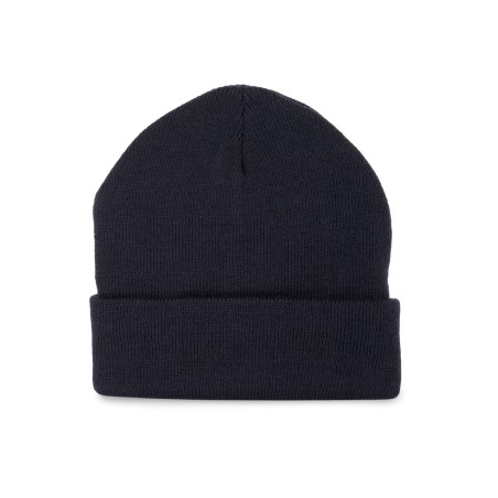 Gorro punto reciclado con dobladillo