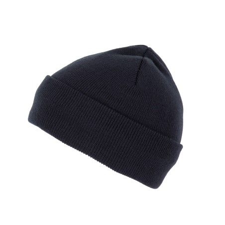Gorro punto reciclado con dobladillo