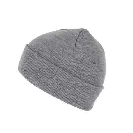 Gorro punto reciclado con dobladillo