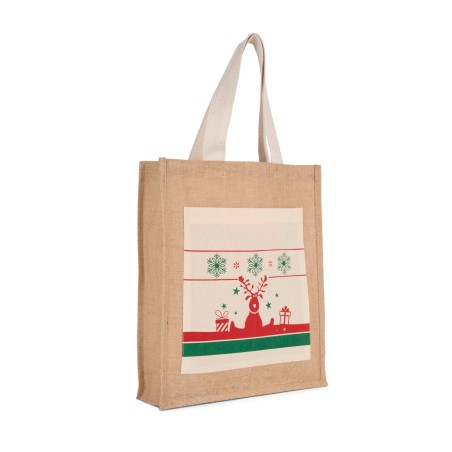 Bolsa shopper con motivos navideños