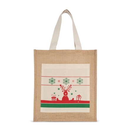Bolsa shopper con motivos navideños