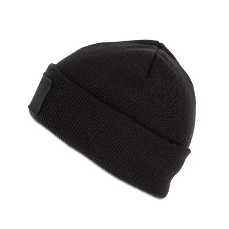 Beanie with patch and Thinsulate lining